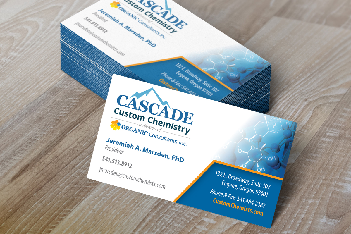 cascade custom chemistry business cards