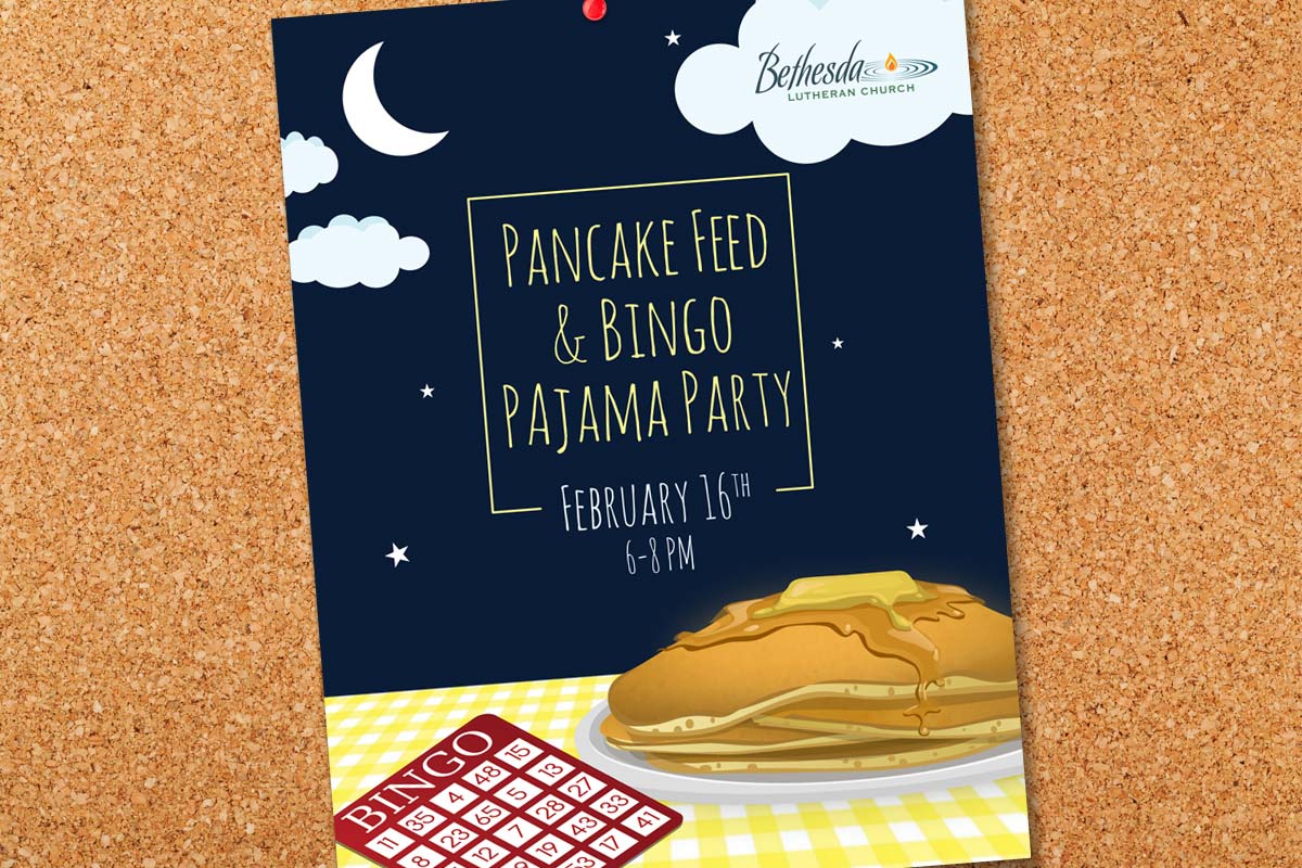 pancake bingo flyer