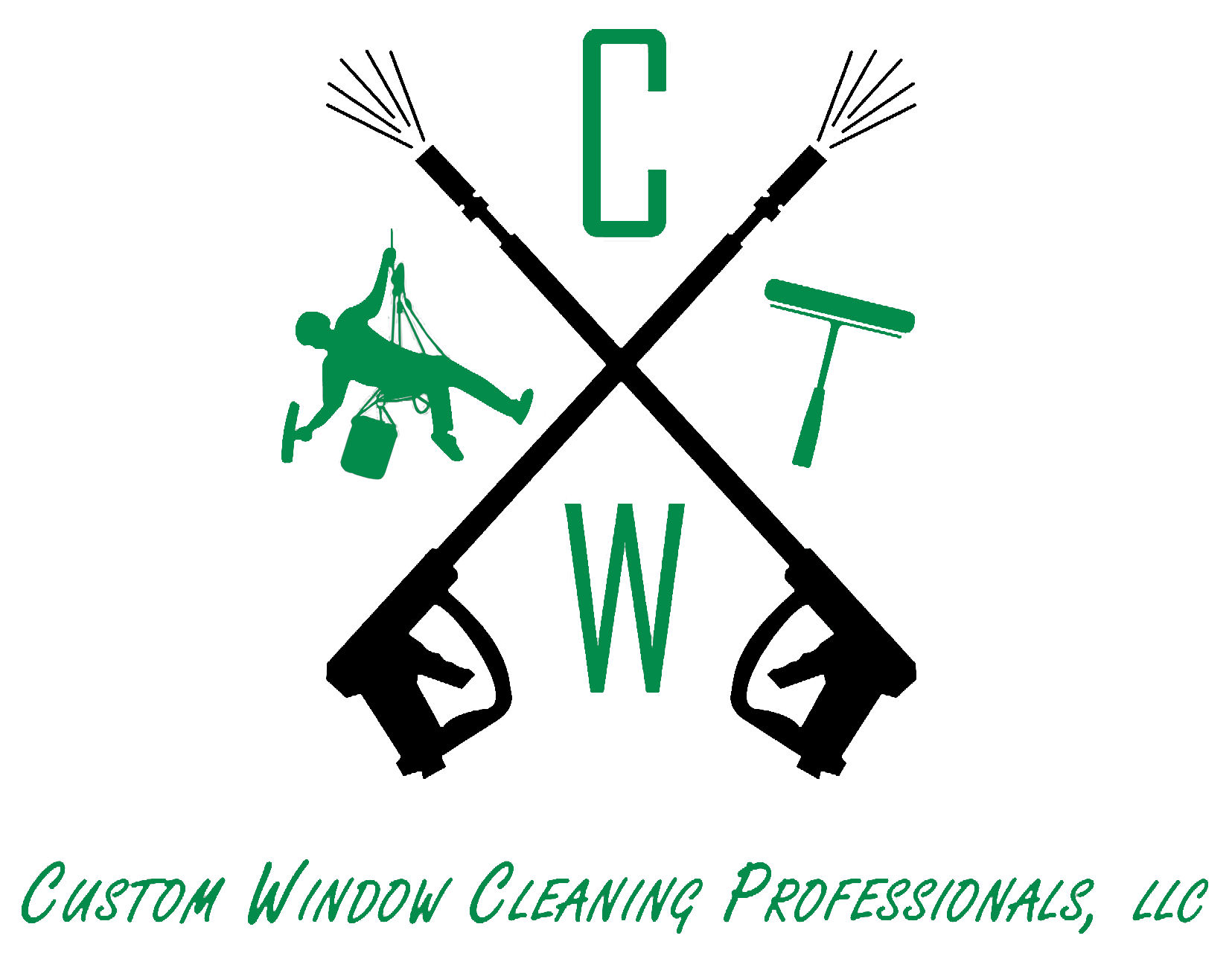 logo for custom window cleaning professionals; a site showcasing small business website design