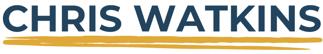 Logo for Chris Watkins; one of our newly launched business websites